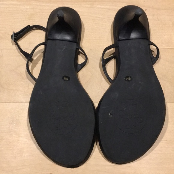 Tory Burch Thong kitten heel black sandal 9M - Picture 3 of 7